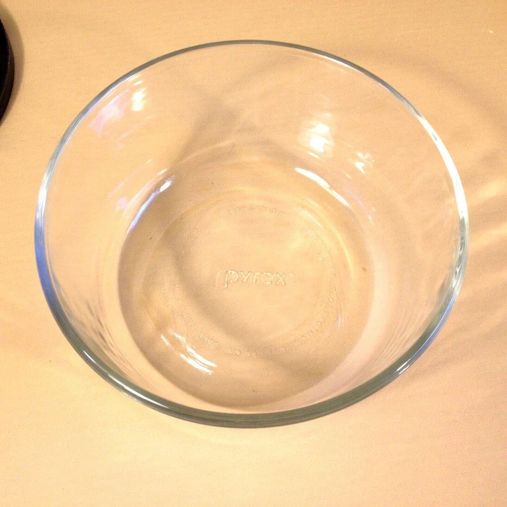 Vintage Pyrex 7201 Clear Glass 4 Cup Mixing Storage Bowl Clear 1 Quart Nice USA - Picture 2 of 11